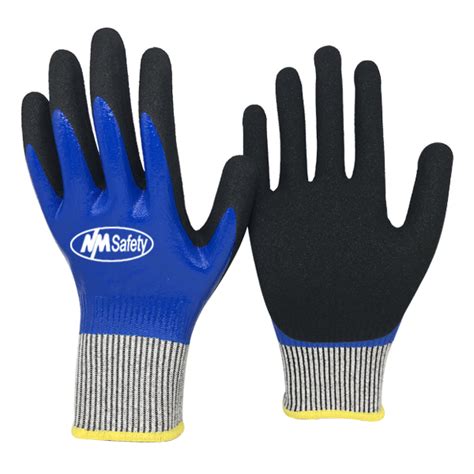 Oem Supplier Cut Resistant Nitrile Double Coated Gloves Nm Safety