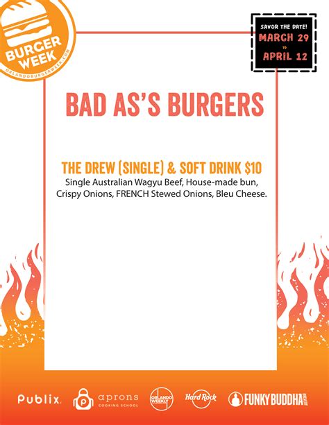 Bad As's Burgers - Orlando Burger Week