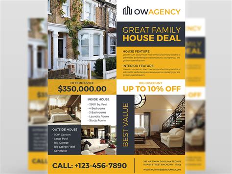 Real Estate Flyer Template By OWPictures On Dribbble