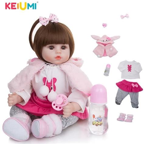 KEIUMI Poupées réalistes de bébé filles corps en coton doux