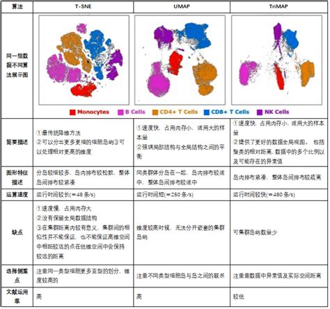 罗工流式宝典第14式降维分析t SNEUMAPTriMAP傻傻分不清楚