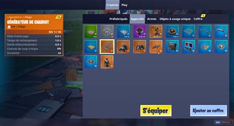 Fortnite Placer Des Appareils Sur Une Le Du Mode Cr Atif D Fi