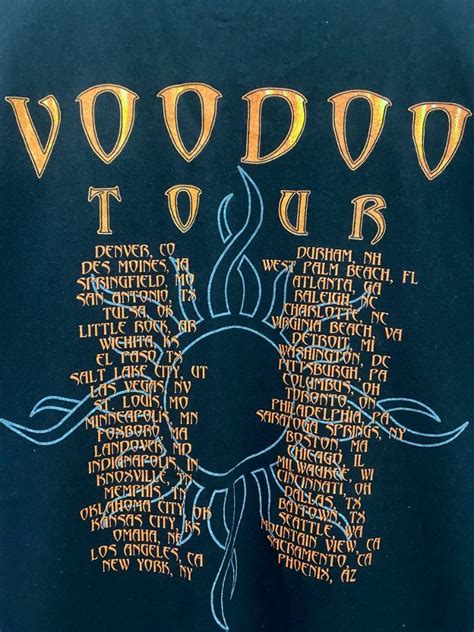 Vintage 90s Godsmack Voodoo Tour Mens Fashion Tops And Sets Tshirts