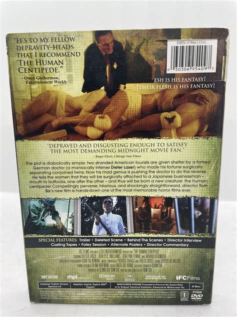 The Human Centipede 2009 DVD RARE UNRATED DIRECTORS CUT Horror Free