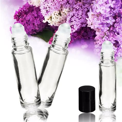 Pcs Ml Thick Clear Glass Roll On Essential Oil Empty Perfume