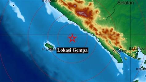 Gempa Bumi Guncang Bengkulu Selasa Sore Guncangan Di Laut Ini Data