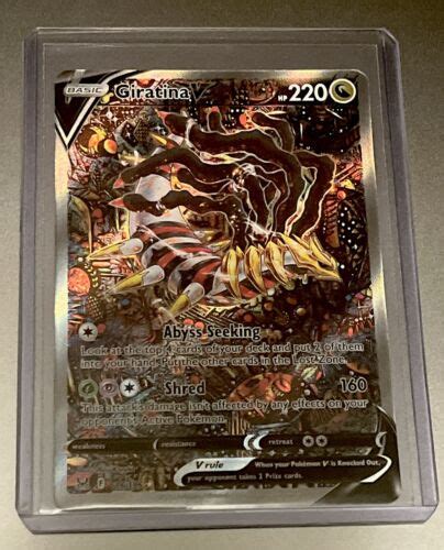 Pokemon TCG Giratina V Full Alternate Alt Art 186 196 Lost Origin US