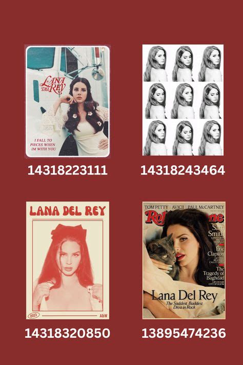 Roblox Poster Id Codes Lana Del Rey