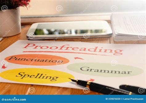 Proofreading Information Sheet Stock Photo Image Of Essay Proof