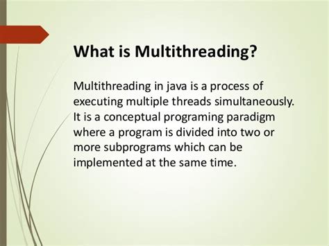 Multithreading In Java