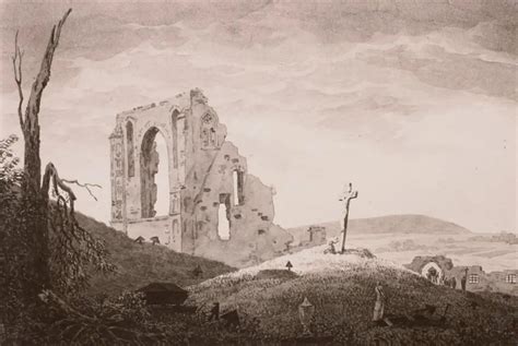 Caspar David Friedrich Ruin Eldena With Funeral Arthipo