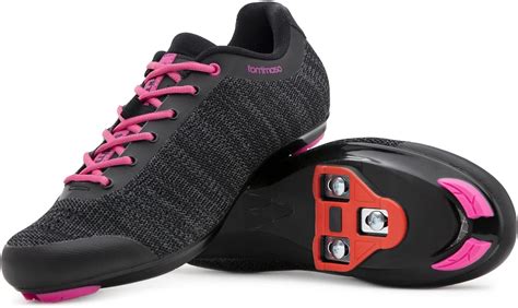 Amazon Tommaso Pista Knit Women S Cycling Shoe And Cleat Bundle