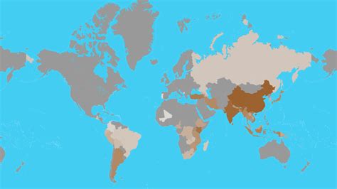 Countries by Tea Production - AtlasBig.com