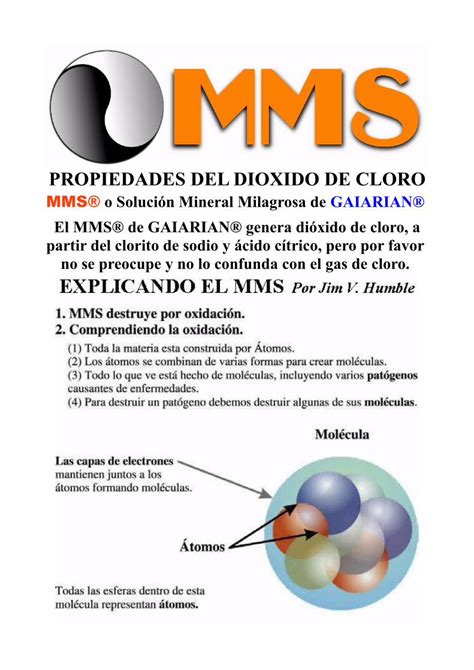 Pdf Mms De Gaiarian Dioxido De Cloro Para El Tratameinto Efectivo De