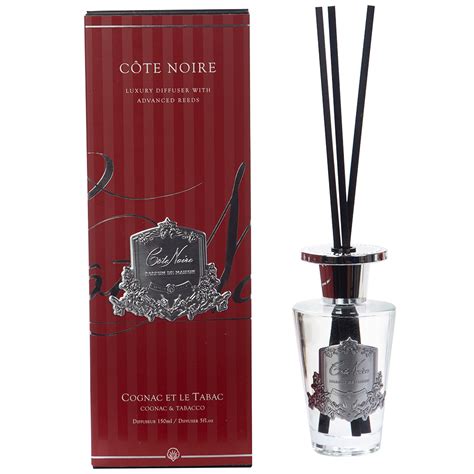 Cote Noire - Cognac & Tobacco Silver Diffuser 150ml | Peter's of Kensington