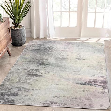 ASIinnsy Area Rugs Abstract Rug Modern Rugs Living Room Soft Short Pile