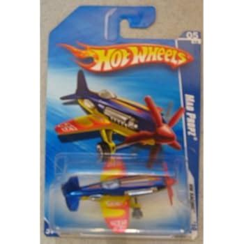 Amazon Hot Wheels HW Racing Mad Propz Airplane Plane Blue Yellow And Red Toys Games