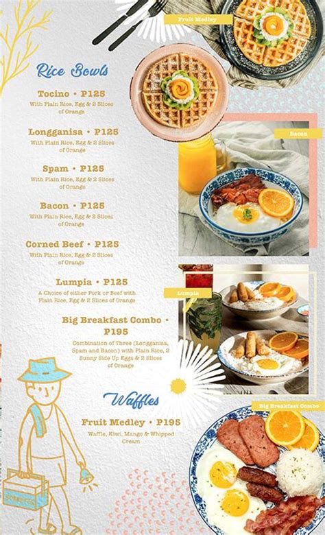 Menu At Cooee Cafe Cebu City