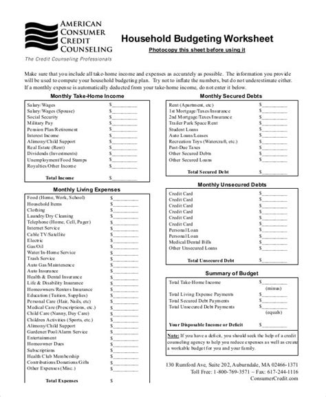 Family Budget Templates | 18+ Free Printable Doc, Xlsx & PDF Formats ...