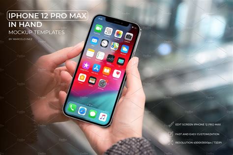 Iphone 12 Pro Max In Hand Creative Market