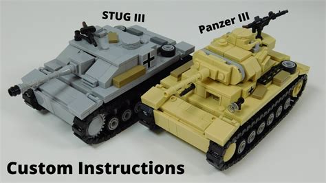 LEGO WWII STUG III And Panzer III Instructions YouTube