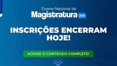 Enam Inscri Es Para O Exame Encerram Hoje Blog Do Mege