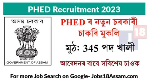 Ae And Je Phed Recruitment 2023 Apply For 345 Vacancies Under Government