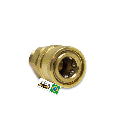 Bico Engate Rápido 1 4 Dourado Para Snow Foan Detailer