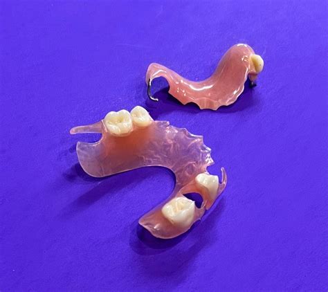 Set of Two Dental Pieces Denture Flipper NOT FOR WEAR Read Description ...