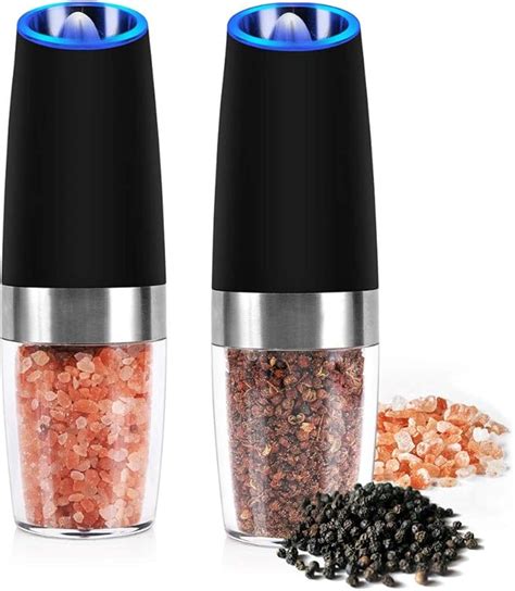 Gravity Electric Salt Pepper Mill Set Electric Salt And Pepper Grinder