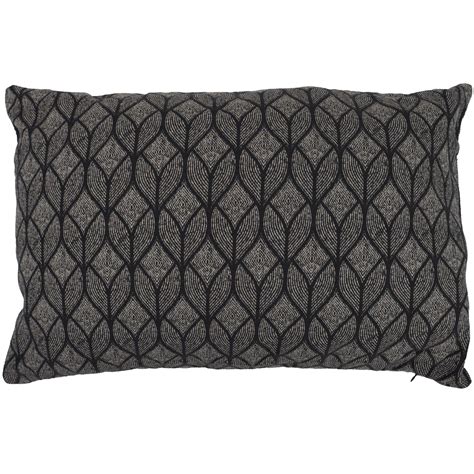 Housse De Coussin 45x70 Cm NOUMEA Gris Anthracite Leroy Merlin