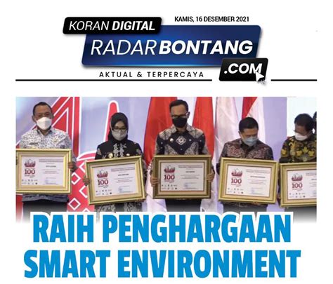 Gerakan Menuju Smart City Bontang Raih Penghargaan Smart Environment