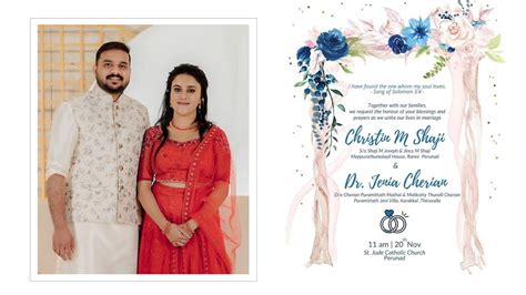 Christin Dr Jenia Wedding Live L Osthathios Live Media Youtube