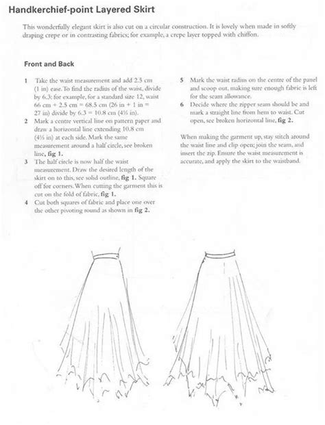 Handkerchief Point Skirt Sewing Patterns Free Bernardeviee