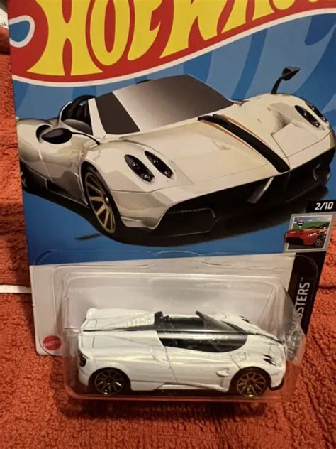 Hot Wheels 17 Pagani Huayra Roadster Hw 2 Auto Bianca 1 64 Giocattolo