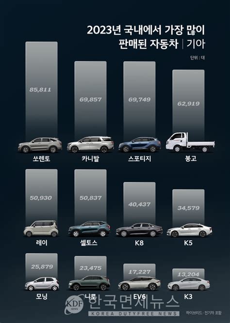 기아 23년 총 308만 5771대 판매 창사이래 역대 최대 판매 한국면세뉴스