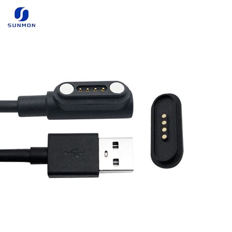 Usb 4pin Magnetic Pogo Pin Connector Cable