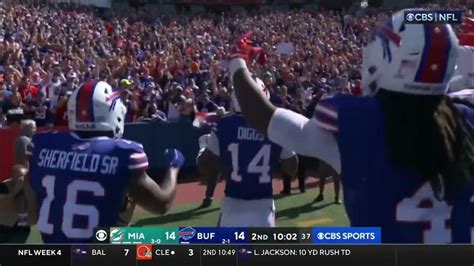 Stefon Diggs 1st Td Bills Vs Dolphins 10 1 23 Youtube