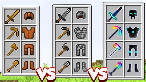 Itens De Noob Vs Itens De Bedrock Vs Itens Do Avaritia No Minecraft