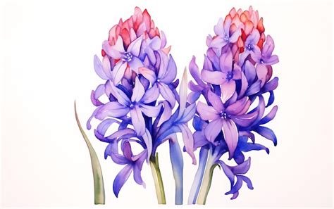 Premium AI Image | hyacinth Flower Illustration with Vibrant Color ...