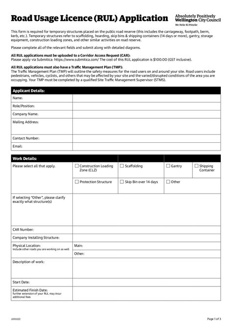 Road Usage Licence Fill And Sign Online With Lumin