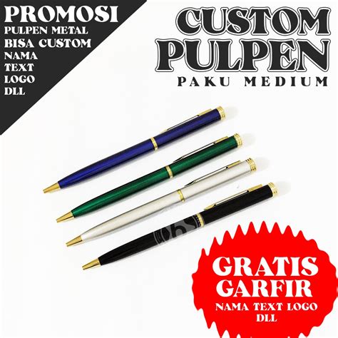 Jual Pulpen Promosi Gratis Grafir Nama Text Logo Harga Promo Pulpen