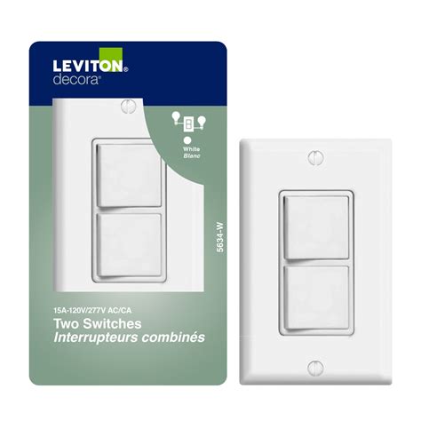 Leviton Decora Combination Switch/Switch , White | The Home Depot Canada