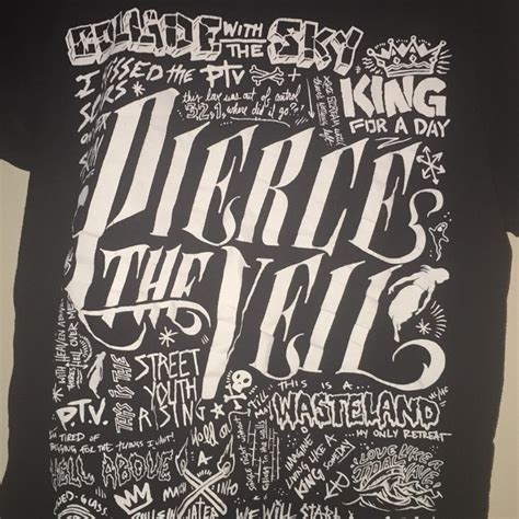 New Pierce The Veil Graffiti Tee Ptv Tee Best Depop