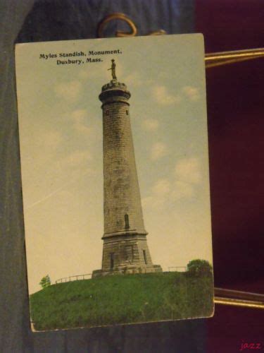 Vintage Postcard Myles Standish Monument Duxbury Ma Antique Price Guide Details Page