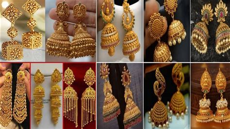 Earrings Design Jhumka In Gold