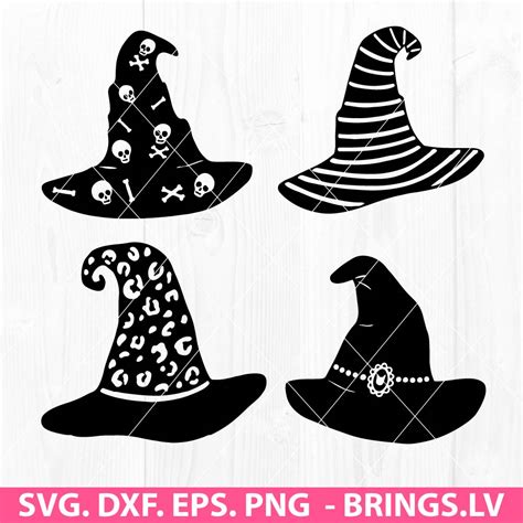 Witch Hat Svg Witch Svg Hat Svg Halloween Svg Png Dxf Eps Cut Files For