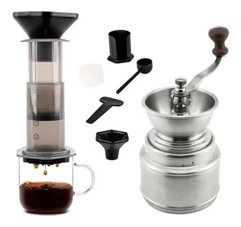 Kit Cafetera Manual Aeropress Port Til Molinillo Pro Mercadolibre