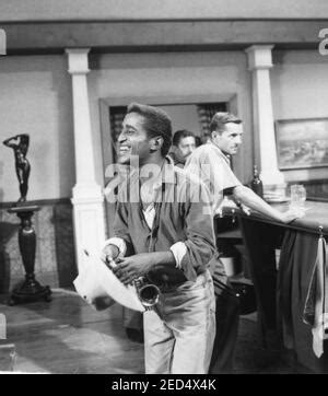 Sammy Davis Jr On Set Of A Television Show Stock Photo Alamy