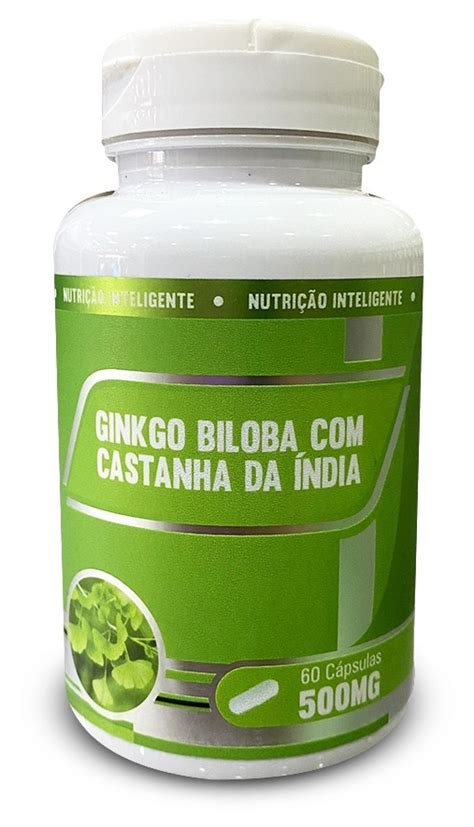 GINKGO BILOBA CASTANHA ÍNDIA 60 CÁPSULAS 500MG Viva Bem Store